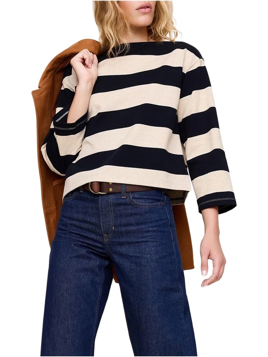 Banana Republic Tops - Banana Republic Relaxed Heavyweight Cotton Boatneck